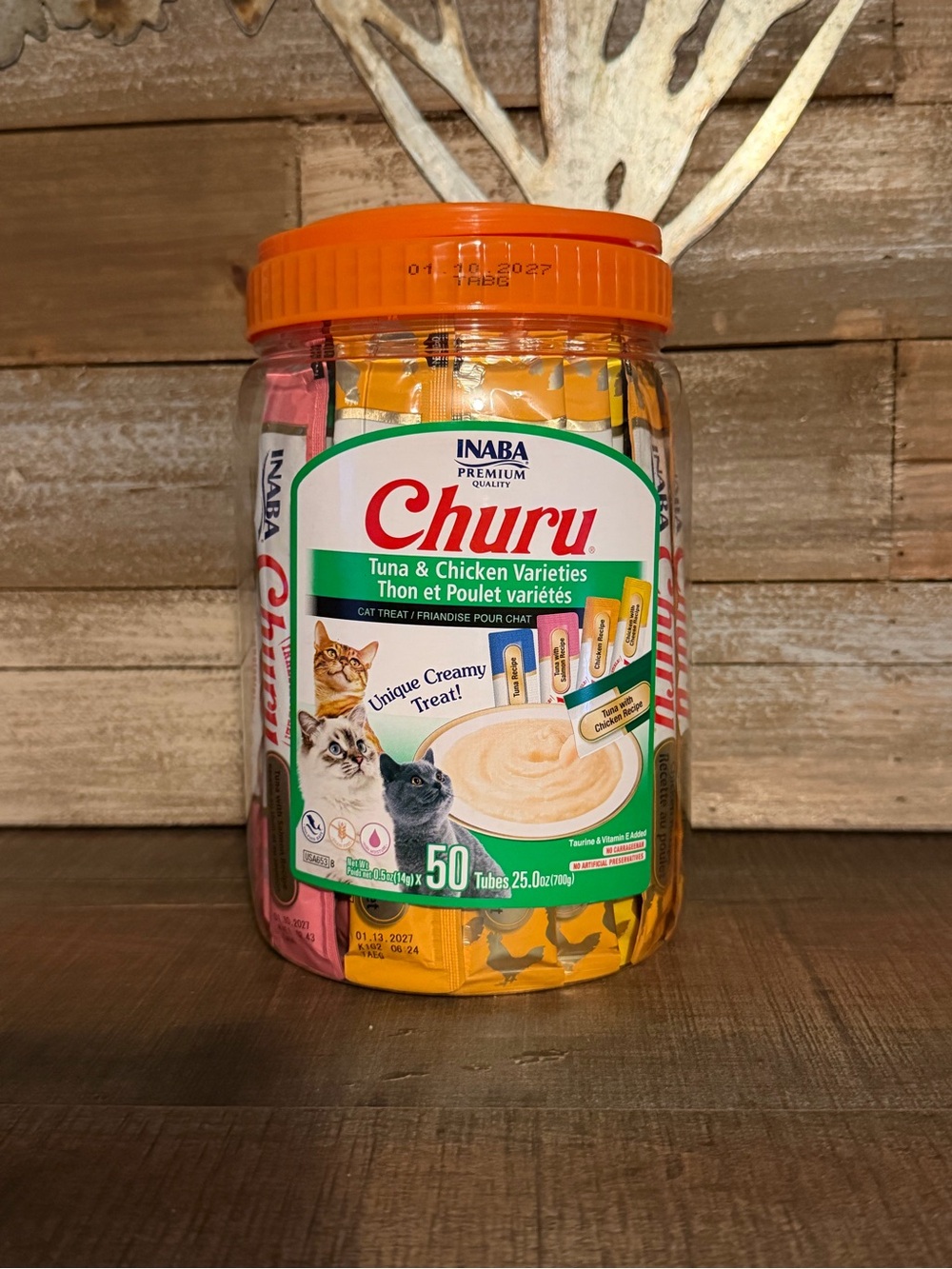 Inaba Churu Tuna & Chicken Cat Treats - 50 Tubes